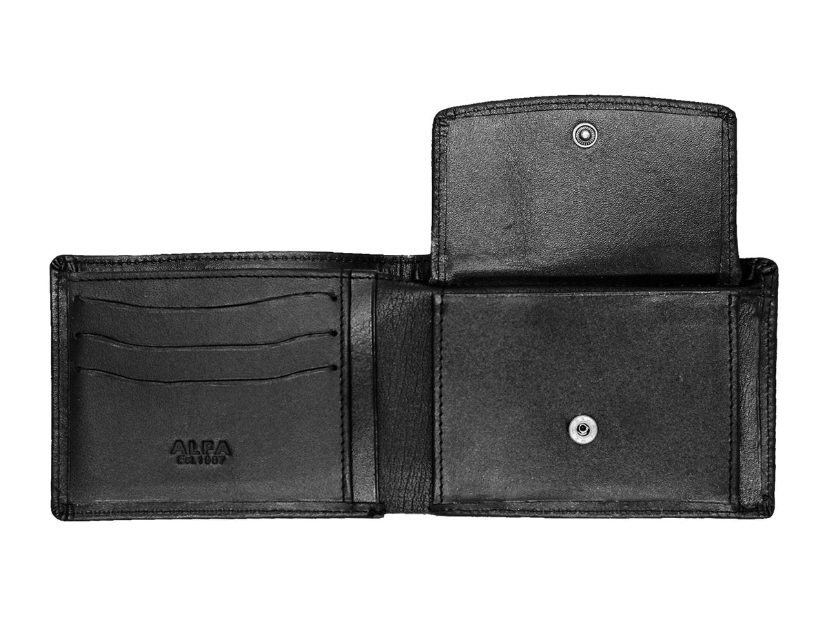 Bifold Wallet With Coin pocket Alfa Leather Co.