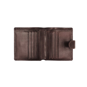 Bifold Wallet with Button Clasp