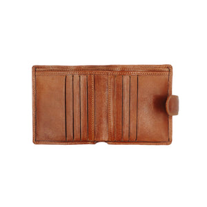 Bifold Wallet with Button Clasp