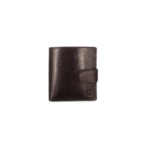 Bifold Wallet with Button Clasp