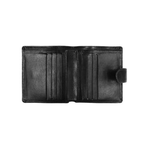 Bifold Wallet with Button Clasp