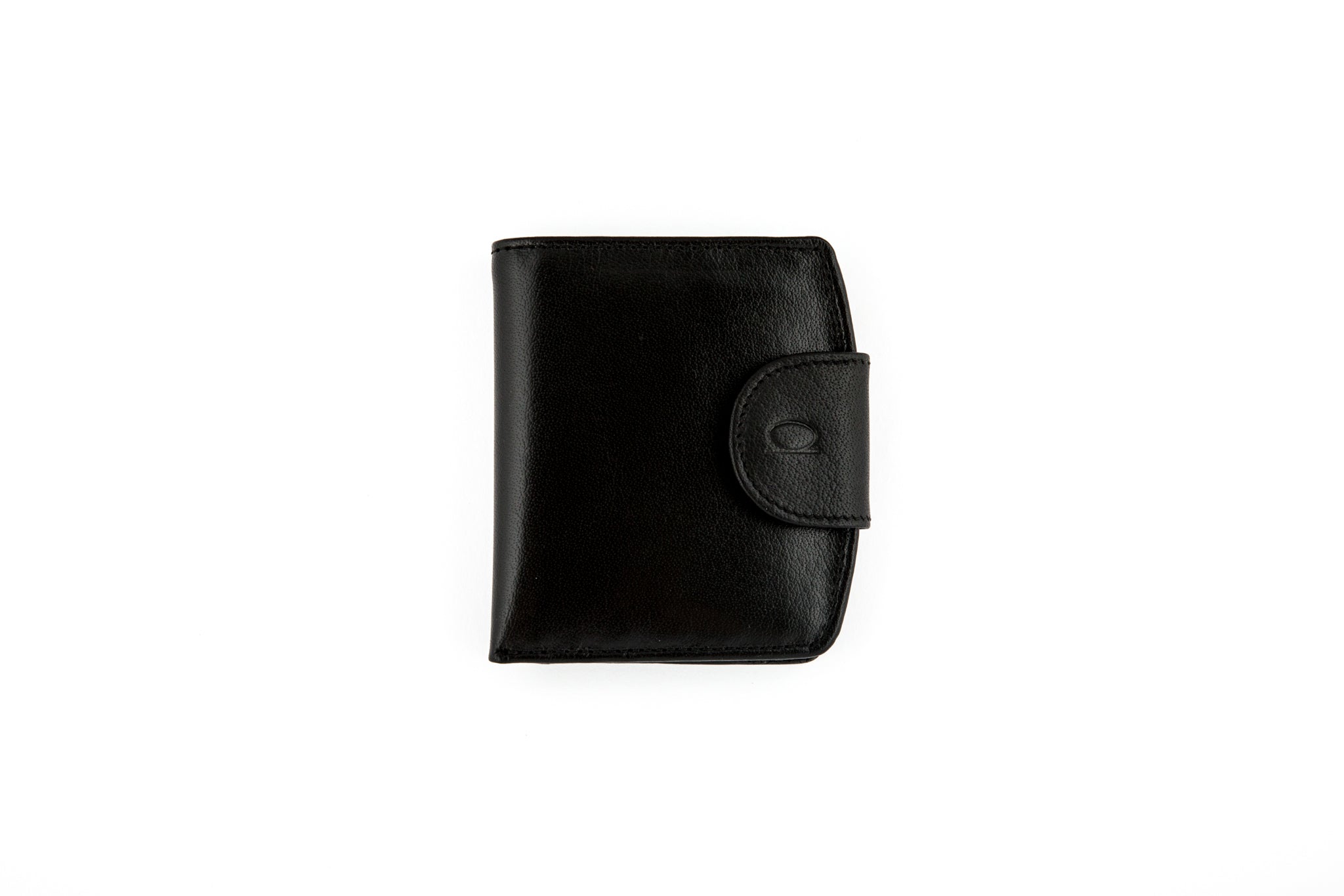 Small Bifold Wallet with Coin Holder & Button Clasp